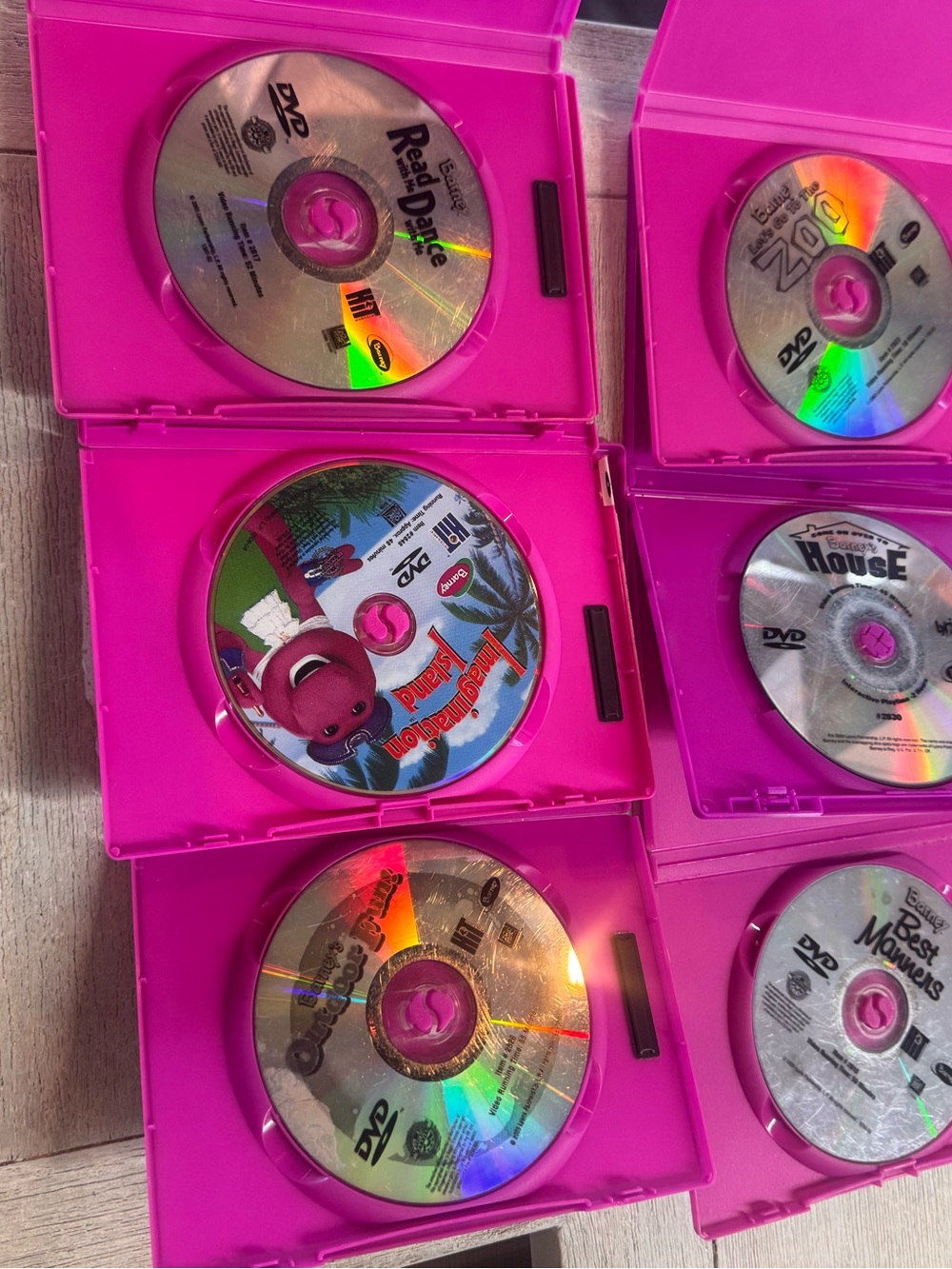 Lot Of 6 Vintage Used Barney DVDs From 2000-2004 - Picture 3 of 9